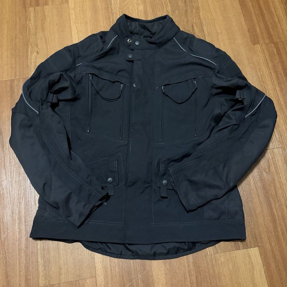 Triumph Motorcycle Phantom Jacket Mens Sz LG With Removable CE Knox Protectors